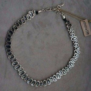 Uno De 50 Grey Crystal THE BEAST Necklace RP$909